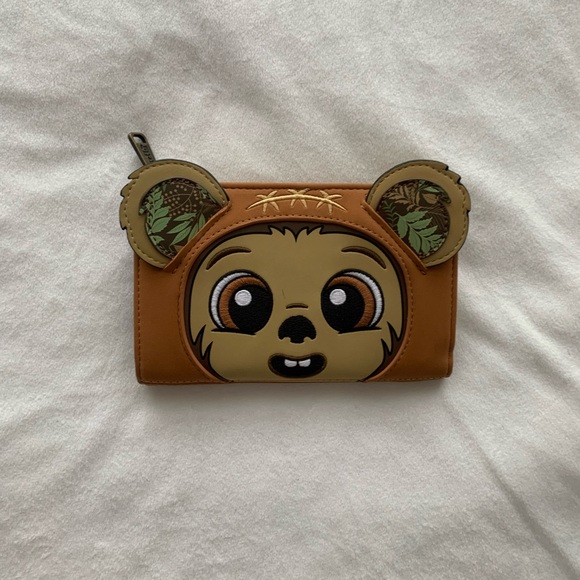 Loungefly Handbags - Loungefly Star Wars Wicket Ewok Cosplay Flap Wallet